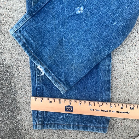Wrangler Jeans 33x30 Blue Pants 936‎ Cowboy Trashed Destroyed Grunge Tag 34x32 - Picture 13 of 13